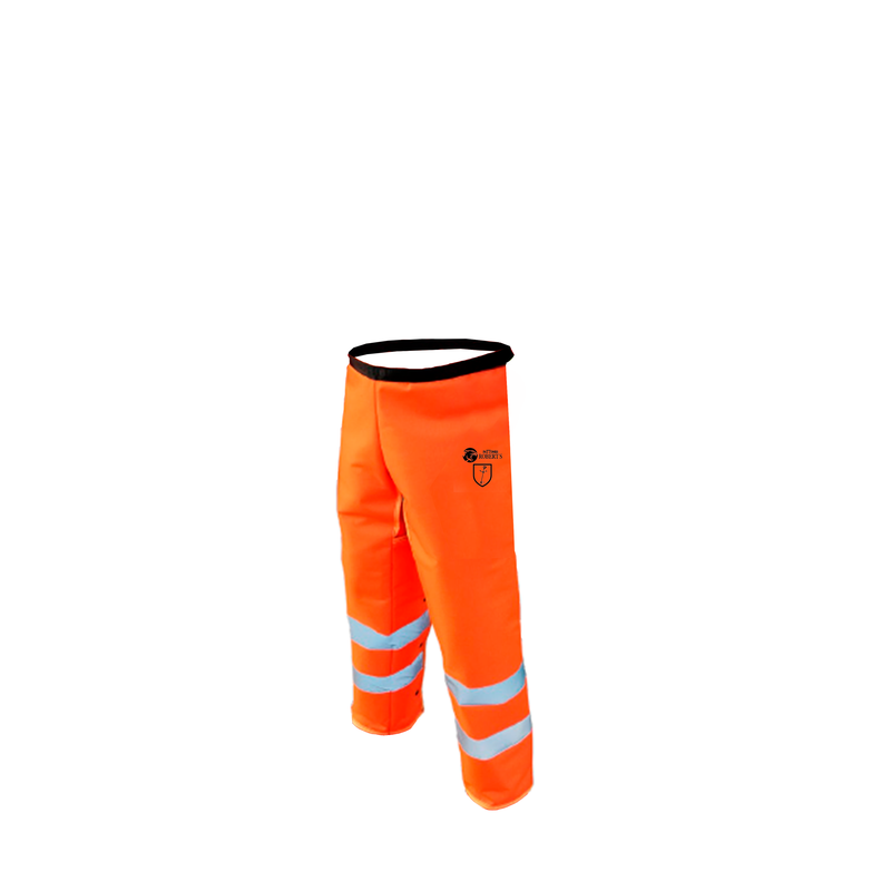 ZAHÓN PROTECTOR DESBROZADORA SOLAPA BROCHE NARANJA