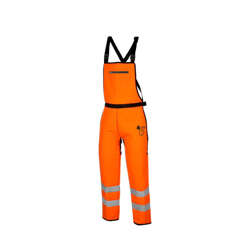 PETO PROTECTOR DESBROZADORA SOLAPA BROCHE NARANJA